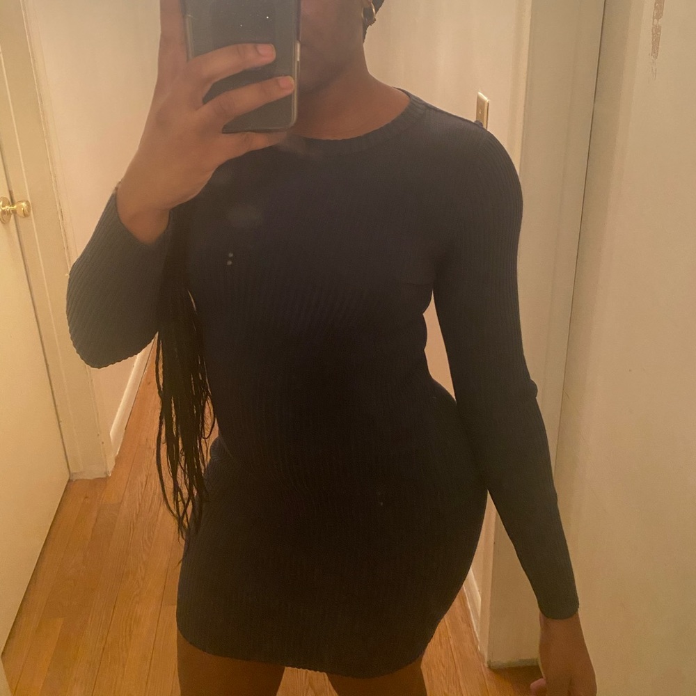 Forever 21 Olive Green long sleeve  Bodycon Dress